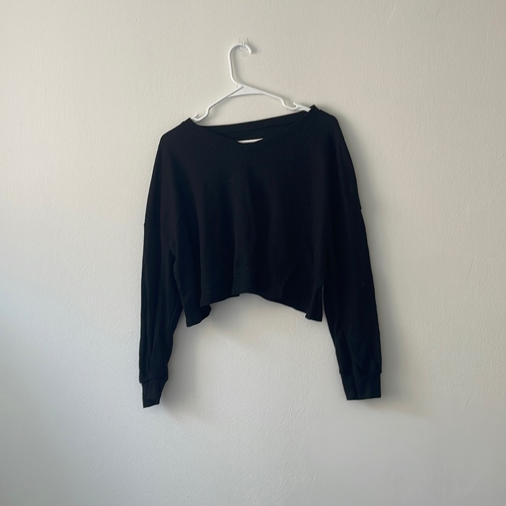 Cropped Black Sweater